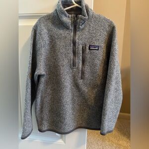 Patagonia Kids' Gray Quarter-Zip Better Sweater
